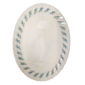 Oval Serving Platter Rosedale by LENOX 13.5 x 10 Mint Condition, Fine China Blue
